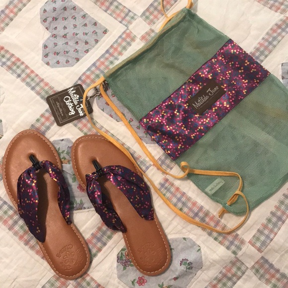 Matilda Jane Shoes - Matilda Jane flip flops NWT